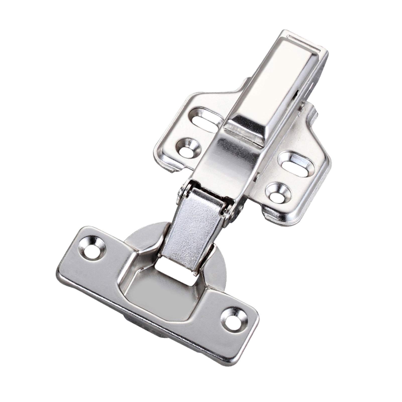 4pcs Hinges, Cold-Rolled Steel, Cabinet Hinges, Hydraulically Damped Hinges, Concealed Hinges, Soft-Close Hinges, for Bookcases and Closets(Full Overlay)