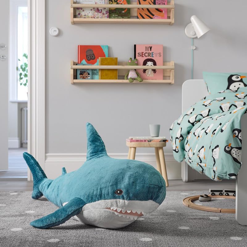 Image of 39.5 Inch SharkPlush Toy Pillow,Giant Shark Stuffed Animal,Soft Shark Pillow Cushion Shark Plush Pillow Chubby Stuffed Shark Toy,for Home Room Decor Kids Bedtime Gift Throw Pillow