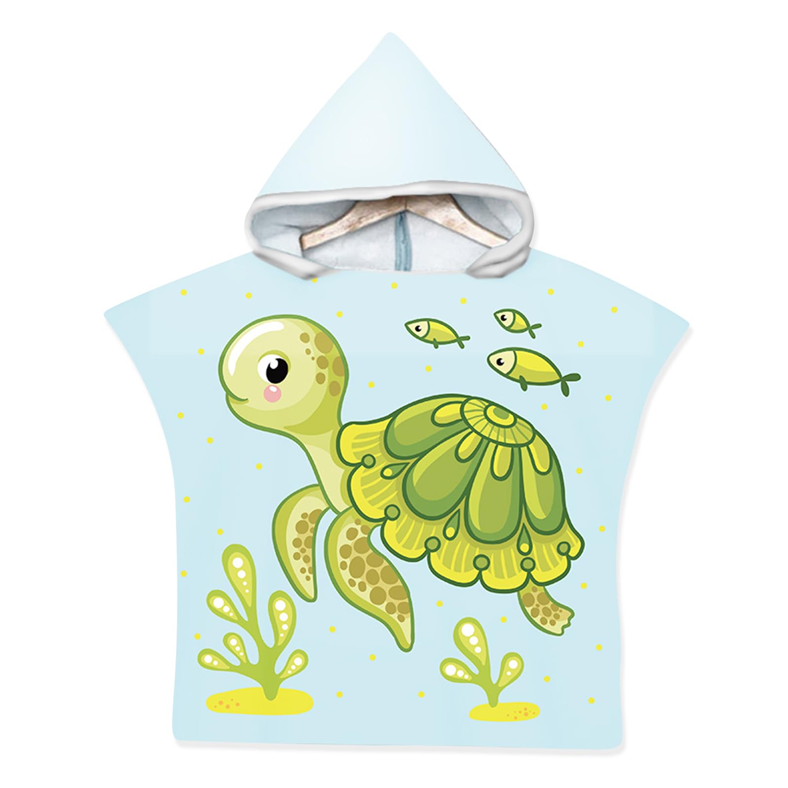 EDLMKM Hooded Poncho Towels for Kids Hooded Towels for Kids Kids Swim Changing Robe