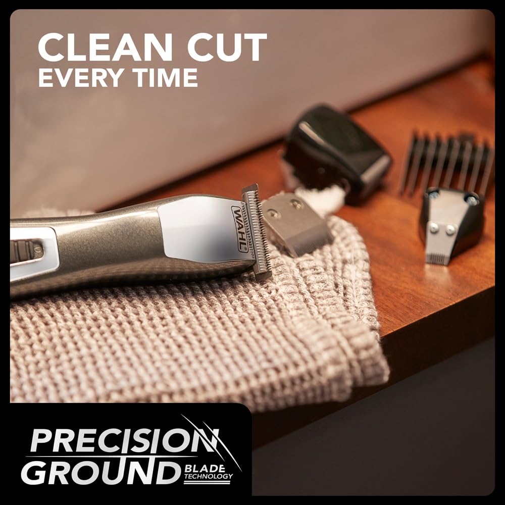 WAHL Chromium 11-in-1 Multigroomer, trimmer per il corpo, regolabarba da uomo, rifinitura della barba, rasatura del corpo, rifinitore sopracciglia completamente lavabile, kit cura maschile