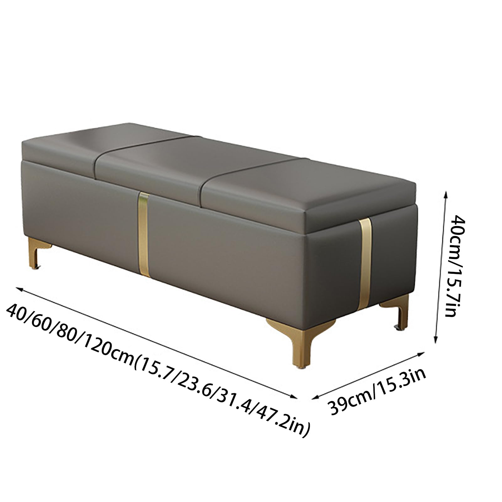 Banco Moderno para Guardar Zapatos con Asiento Acolchado, Taburete para la Entrada con Tapa abatible y Espacio de Almacenamiento. Armario Estable para Zapatos, Ideal para