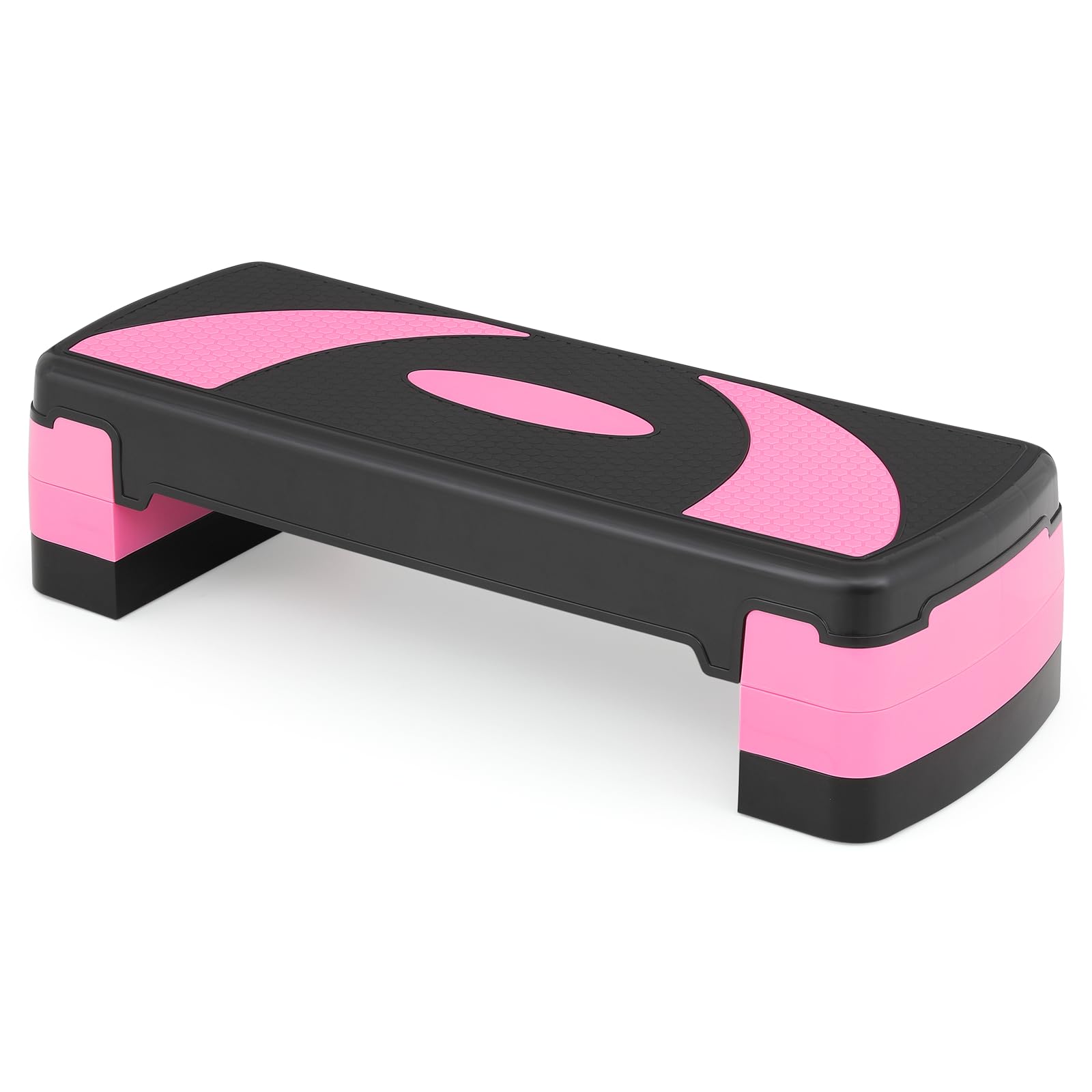 Photo 1 of ****STYLE DIFFERS SEE PHOTOS*** 31-Inch Adjustable Workout Step Platform with Risers Adjust from 4 inch - 6 inch - 8 inch for Cardio, Core and Strength Training, Aerobic Stepper for Exercise at Home, Pink