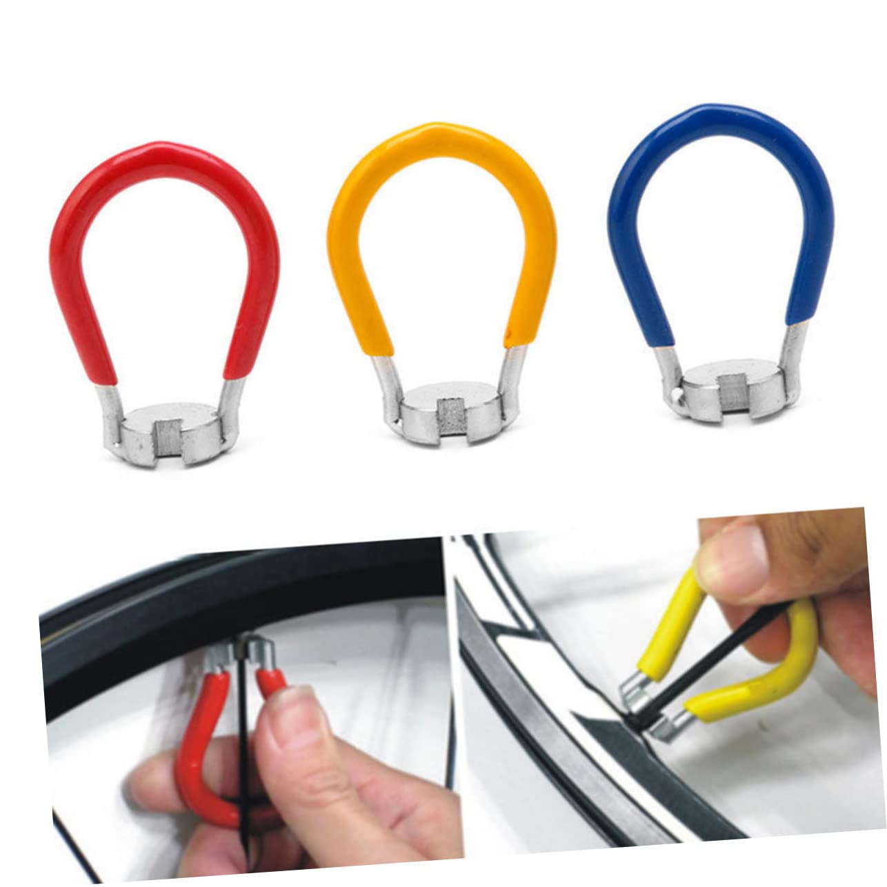 VANZACK 18 Piezas Llave de Rueda Herramienta para Llave de radios Rueda de Bicicleta Llave para radios de Bicicleta Herramienta de Bicicleta Bicicletas ajustador de Rueda habló Clave