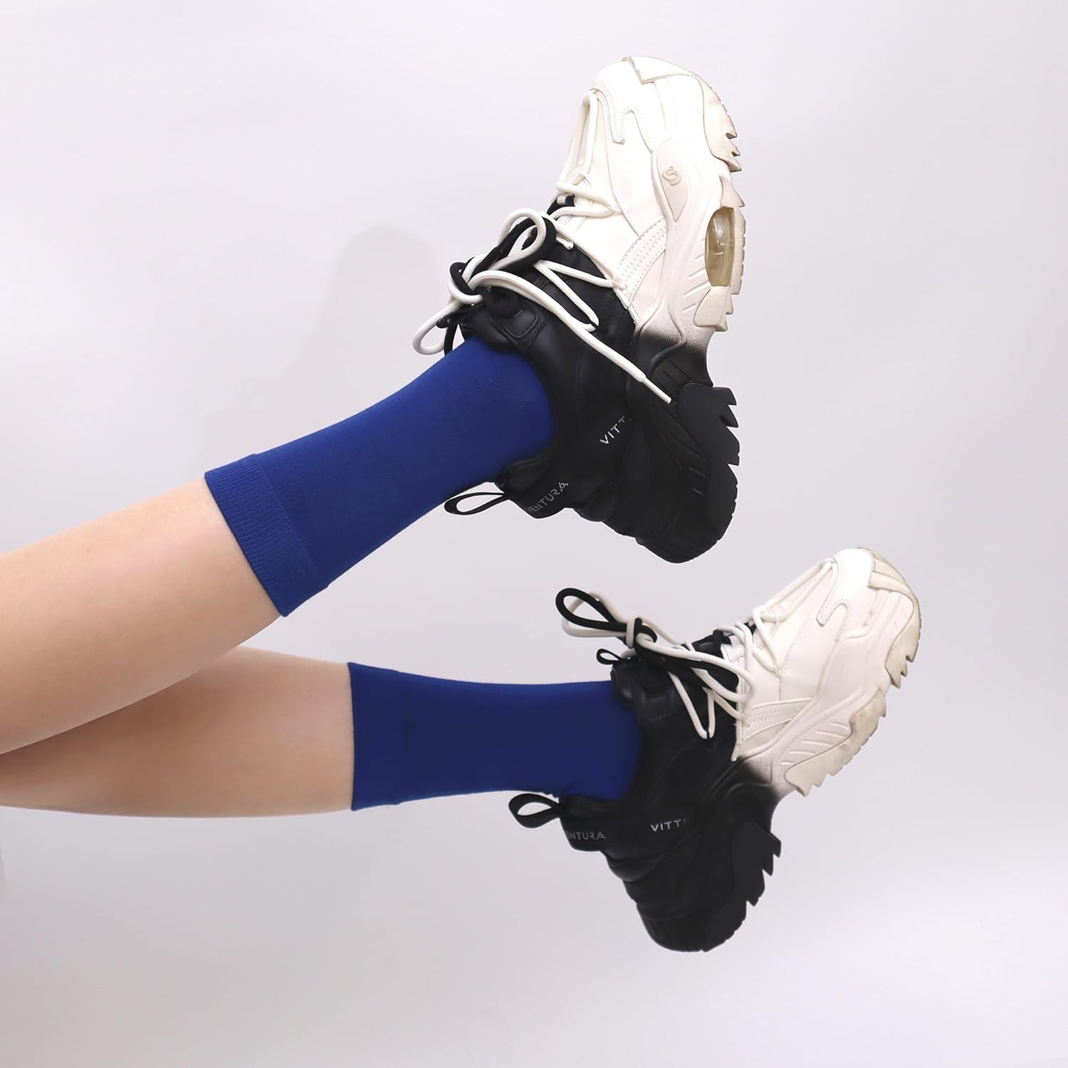 4-Pack Combed Cotton Viscose Kids Casual Socks Cool Crew Fashion Neon & Solid Colors Dress Socks Elastic Fit for Girls Boys - Image 6