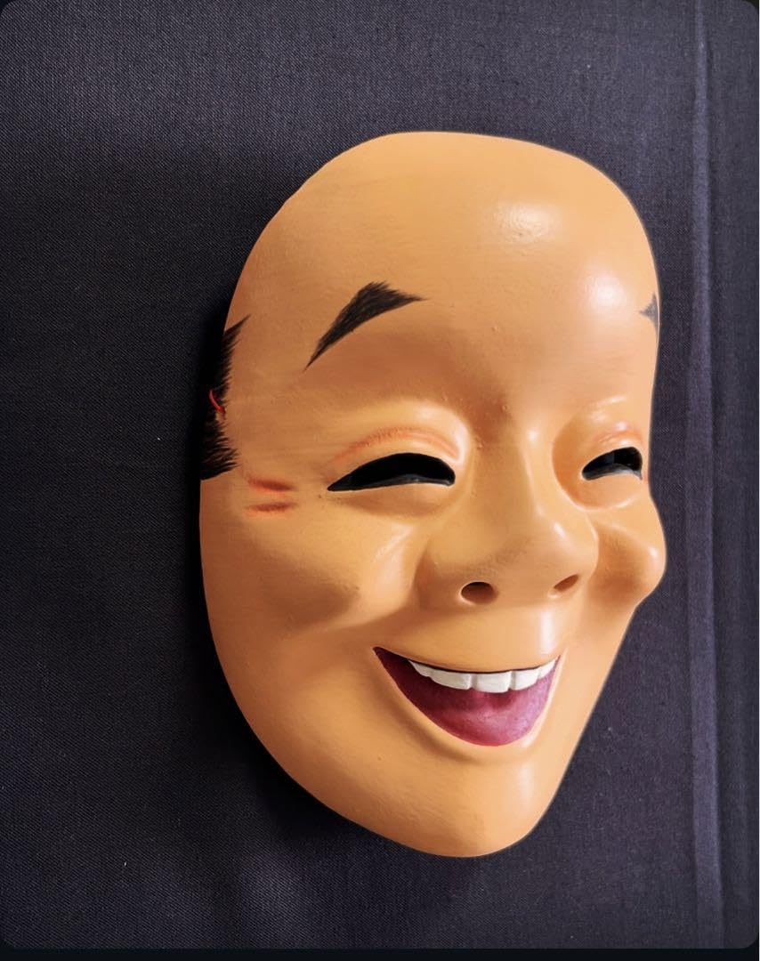 Amazon.co.jp: 笑い面 お面 神楽面 お祭り お囃子 : ファッション