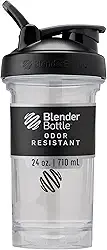 Garrafa coqueteleira BlenderBottle Pro Series, 709ml, preto/transparente