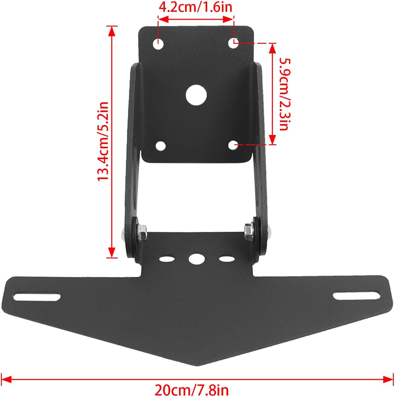 Motorcycle License Plate Bracket Fender Eliminator Kit Replacement for Kawasaki Ninja 650 Z650 2017-2025 Light Tail Tidy Holder Mount