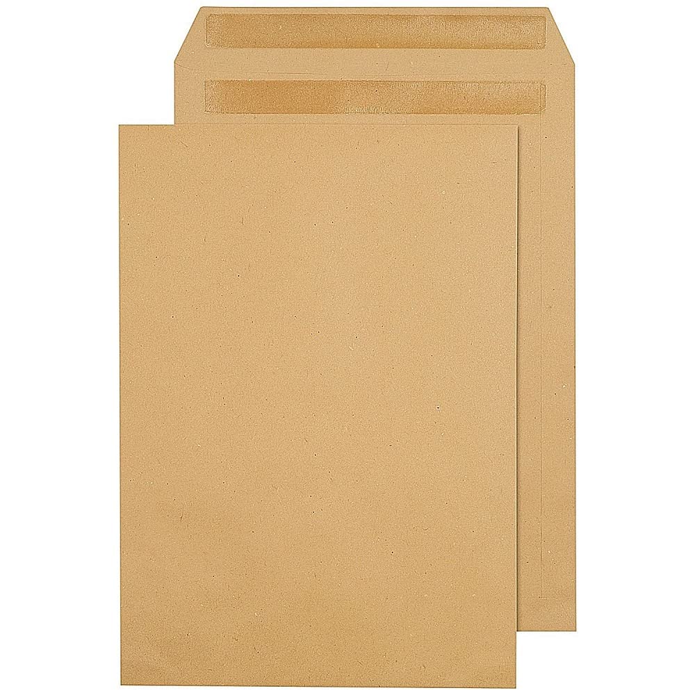 Q-Connect C4 Envelopes Pocket Self Seal 115 gsm Manilla (Pack of 250) 3461