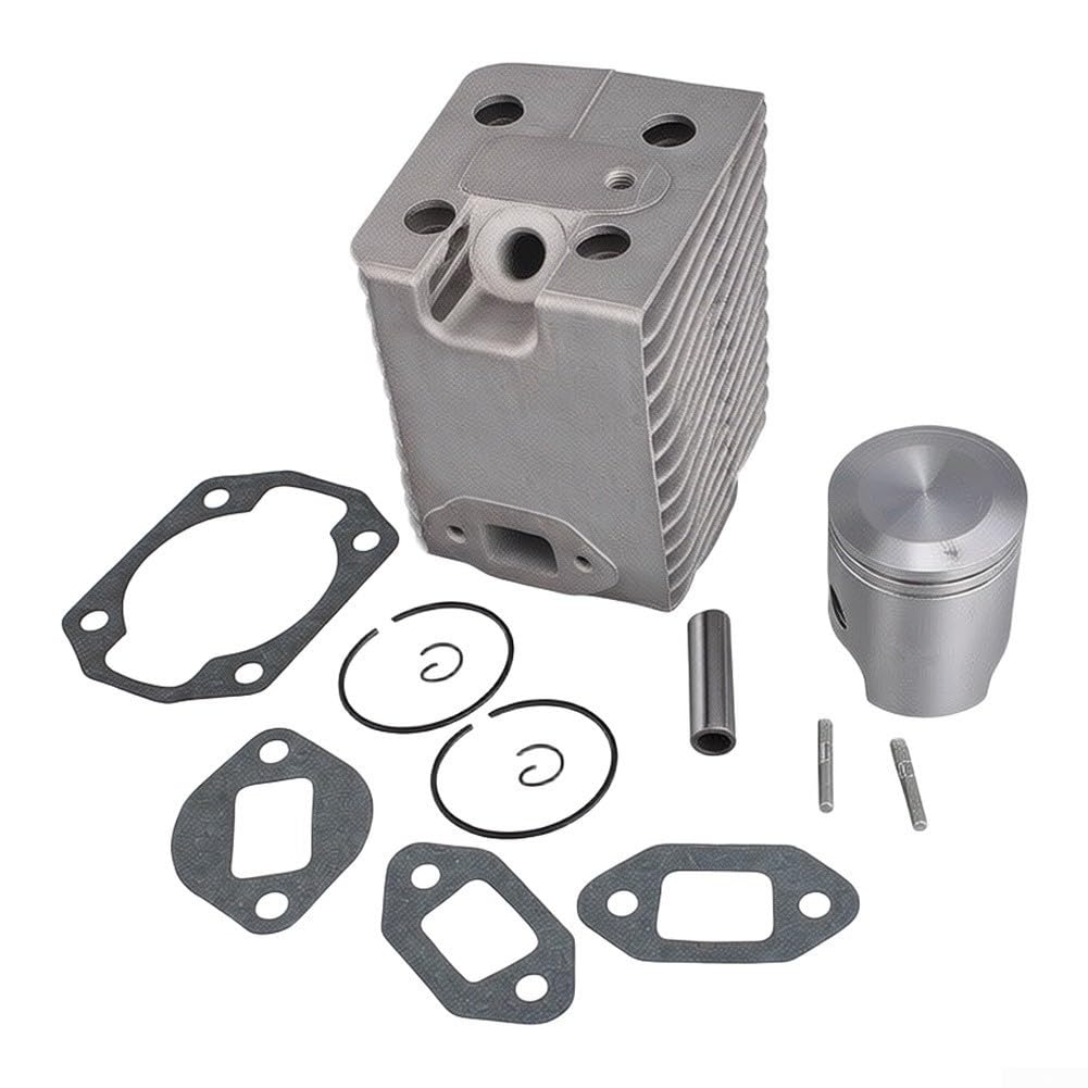 Zoegneer Kit de cilindro de motosierra para Wacker Neuson WM80 WM80C BS30 BS50 BS60 BH23 BH24 BH55 BH65 reemplazo de motor con 4 juntas construcción de metal