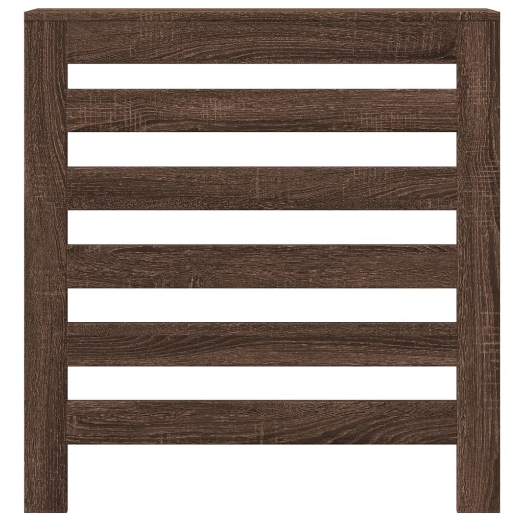 Mangloder Heizkörperverkleidung Eichen-Optik aus Holzwerkstoff 78 x 20 x 82 cm, Heizkörper zubehör mit Latten, Abdeckung für Wohnzimmer, Pflege leicht und dekorativ