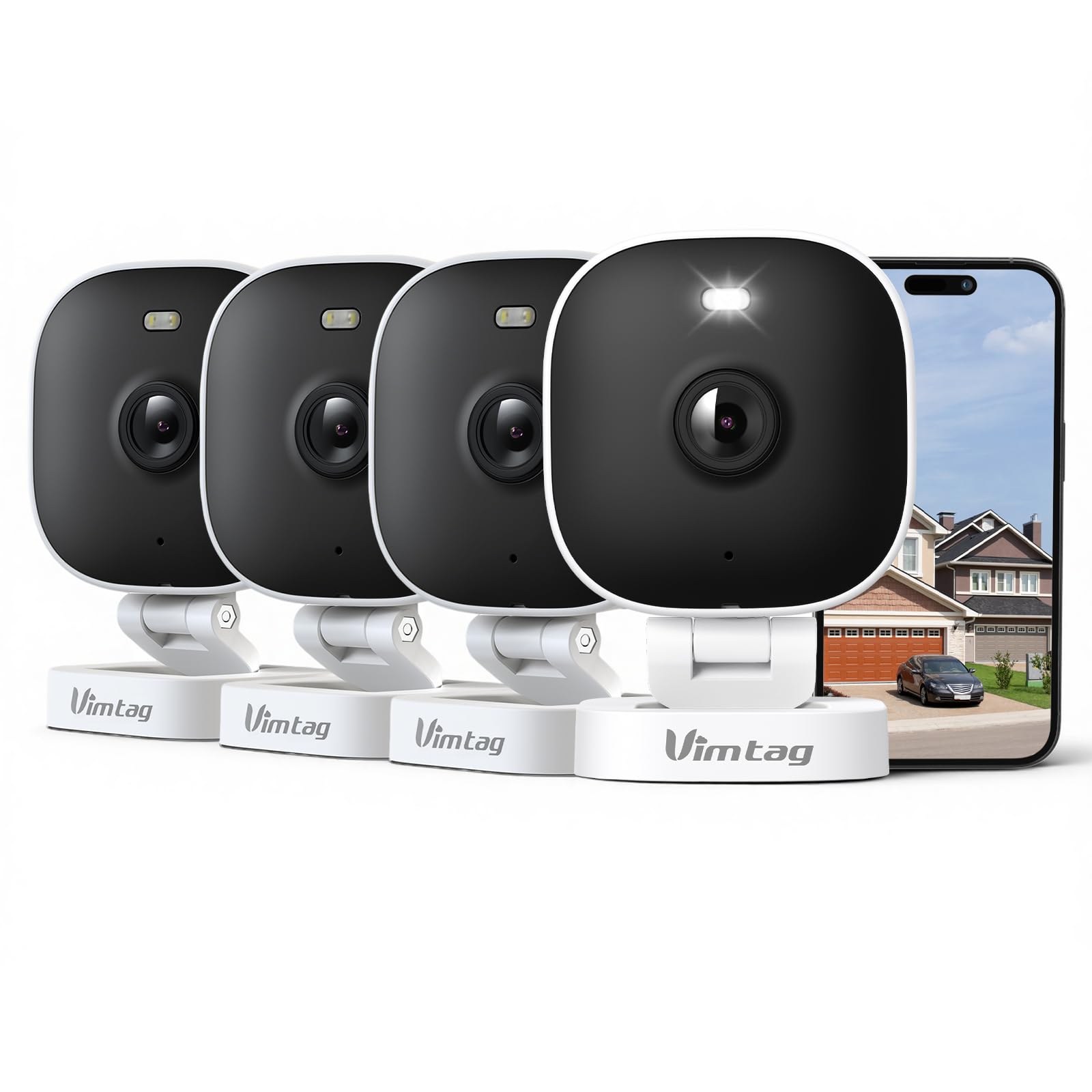 VIM TAG 2,5 K 4 MP mini kamera do monitoringu, zewnętrzna kamera Wi-Fi (4