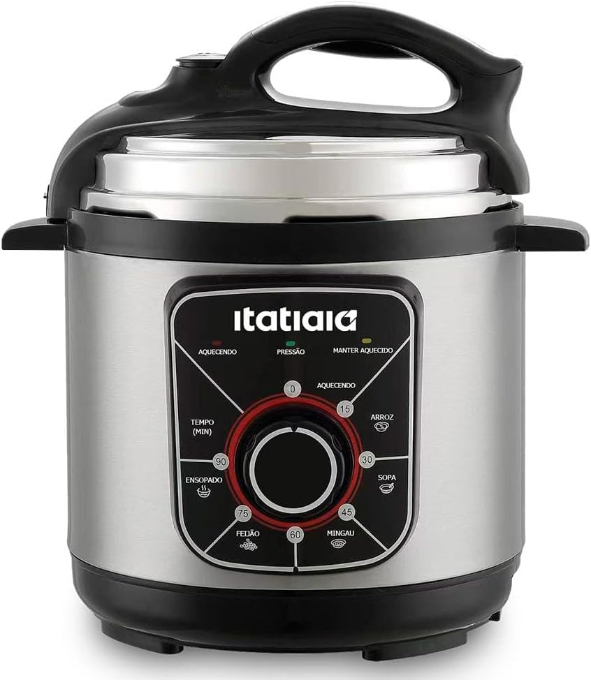 Panela de pressão elétrica 3L Inox 700W 127V Essencial