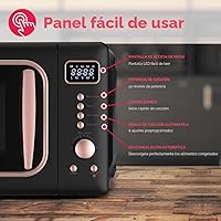 Vista 2 de FRIGIDAIRE EMW788RETRO - Microondas retro de 0.7 pies cúbicos, oro rosa