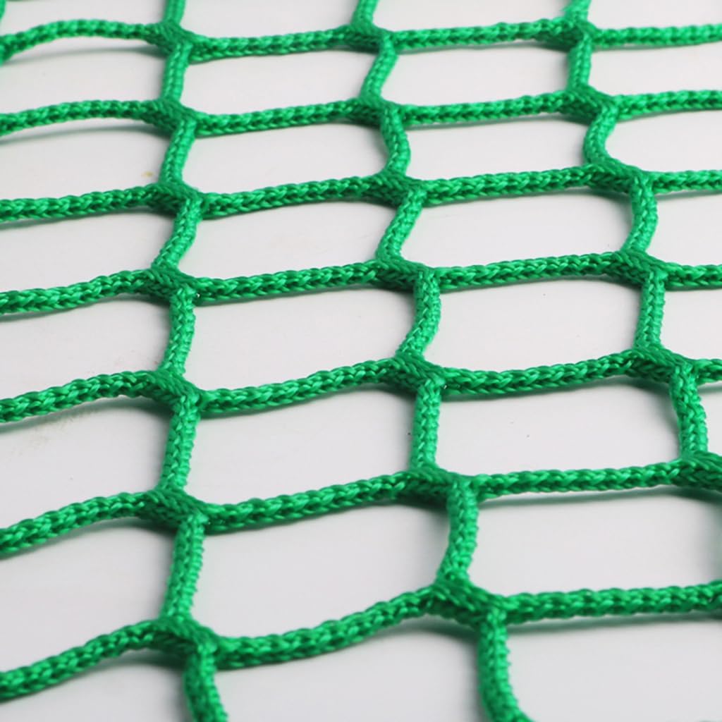 Green Basketball Court Fence Net, Knotless Polyester Backyard Safety Net, Golf Practice Net (Size: 0.5Mx1M / 1.64FTx3.28FT) for School Playgrounds and Outdoor Sports.