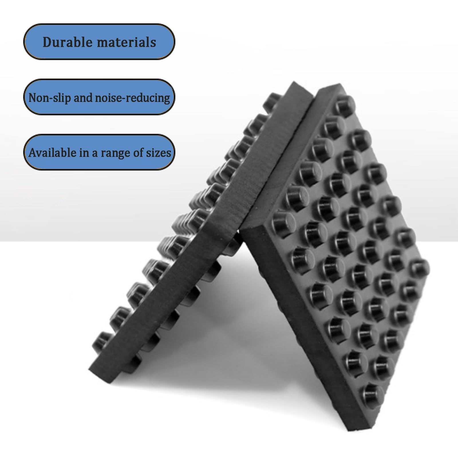 Rutschfeste Vibrationsdämpfungsmatte Stoßdämpfende Gummimatte für Heim Fitness Laufmaschine Waschmaschine Möbel Bodenschutz Geräuschreduzierung Isolationspad Italiano(200 * 400mm,20mm)