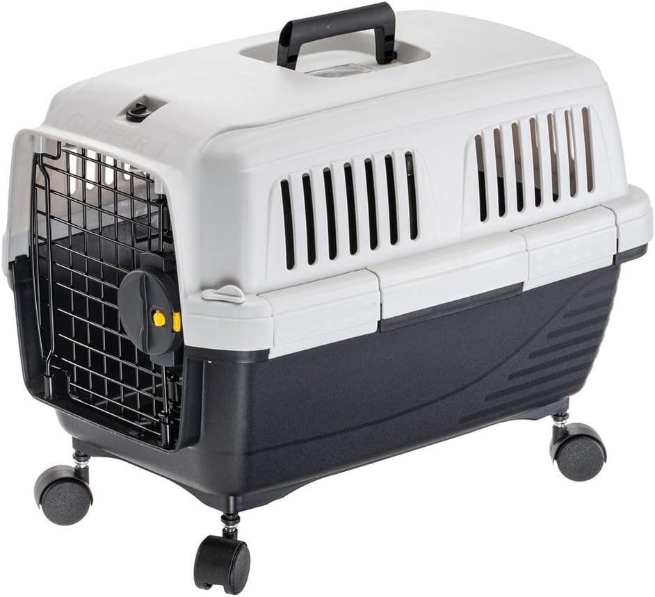 Ferplast Wheels for Transportation Small Dog and Cat Clipper, Set of 4 Pivoting Wheels for Rigid Carrier for Dogs and Cats, Pet Carrier Accessories 4