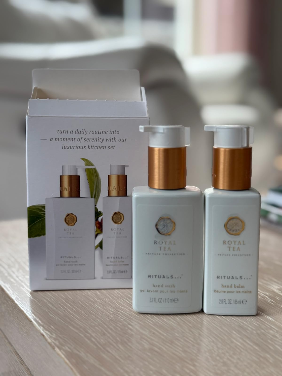 Rituals Private Collection Royal Tea Kit de voyage * Savon pour les mains 110 ml + baume pour les mains 85 ml