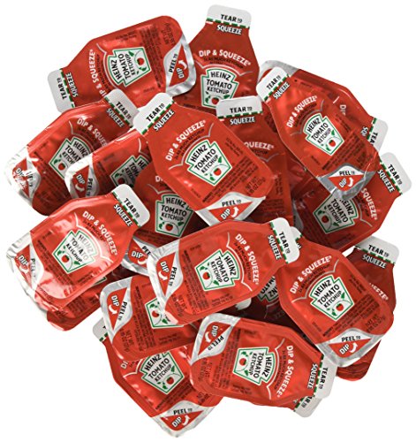 Image of Heinz Ketchup Dip & Squeeze Single Serve Packet (0.95 oz Packets, Pack of 300)