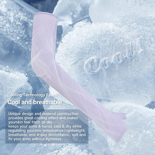 Miniatura 10 de Guantes sin dedos con protección UV, mangas de compresión para brazos, manga de codo de protección UV de enfriamiento - Manga para cubrir tatuajes