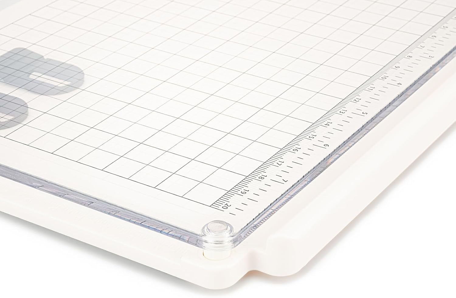 Vaessen Creative Easy Platform Tool with Removable Lid for Accurate Craft Stamping, 8.65" x 6.5", White