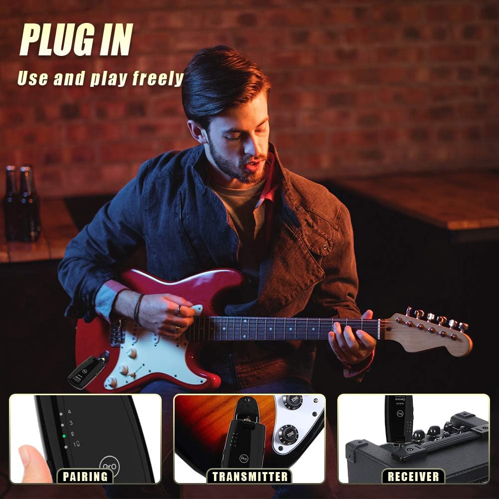 Bеѕt Dеаl Getaria Pro Wireless Guitar Transmitter Receiver Super Low Latency Wireless Guitar System for Electric Guitar Bass