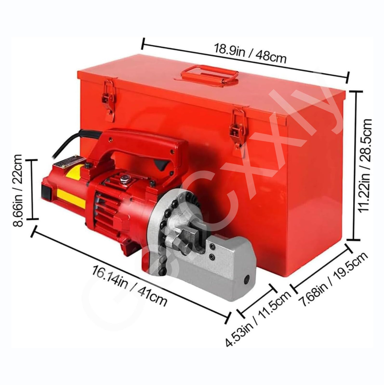 Elektryczna przecinarka do prętów zbrojeniowych, przenośna hydrauliczna przecinarka do prętów zbrojeniowych o mocy 1250W, silnik z czystej miedzi, prędkość cięcia 3-3,5 s, cięcie do 4-20mm