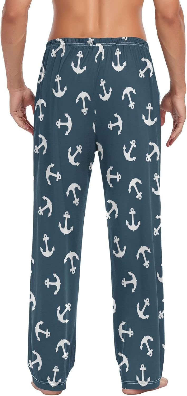 Ollabaky Pajama Pants Men Sleepwear Lounge Pants Pjs Bottoms with Pockets - Image 2