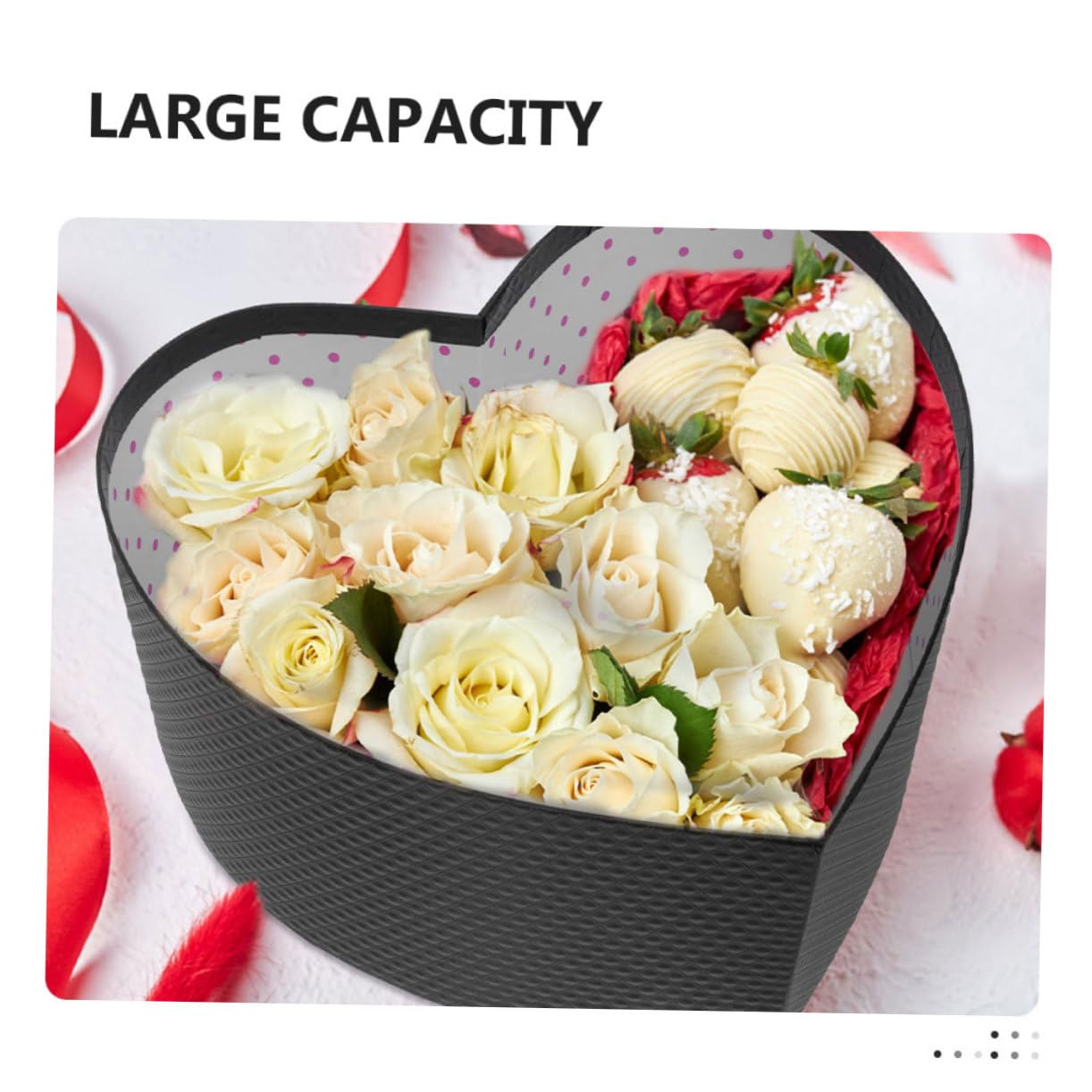 OFFIGAM 2stücke Herzförmige Geschenkbox Aus Pappe Kompakt Und Leicht Für Ohrringe Armbänder Halsketten Und Kleine Gegenstände Für Verlobungsgeschenke Jubiläen Und Hochzeitsanträge