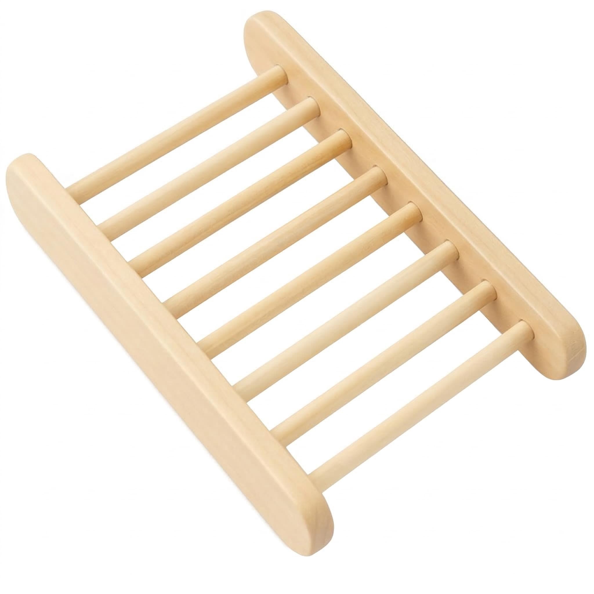 Eco-Friendly Bamboo Soap Dish – Natural Wooden Soap Holder with Drainage – Rustic Soap Saver Tray for Bathroom Sink, Shower or Kitchen Counter – Sustainable Soap Holder