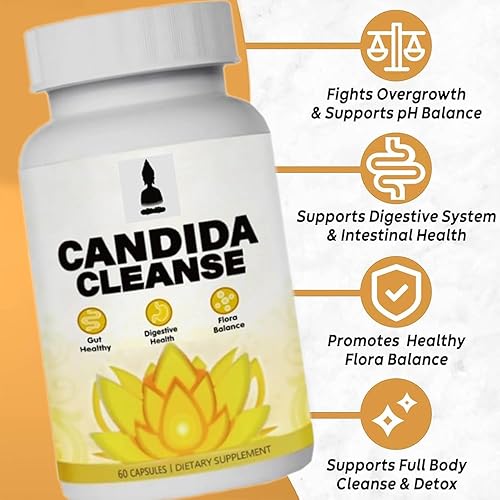 Miniatura 2 de Nuevo Candida - Soporte de & amp Orol, incluye hoja de orégano, ajenjo, nogal negro, ácido caprílico, 60 cápsulas (2)