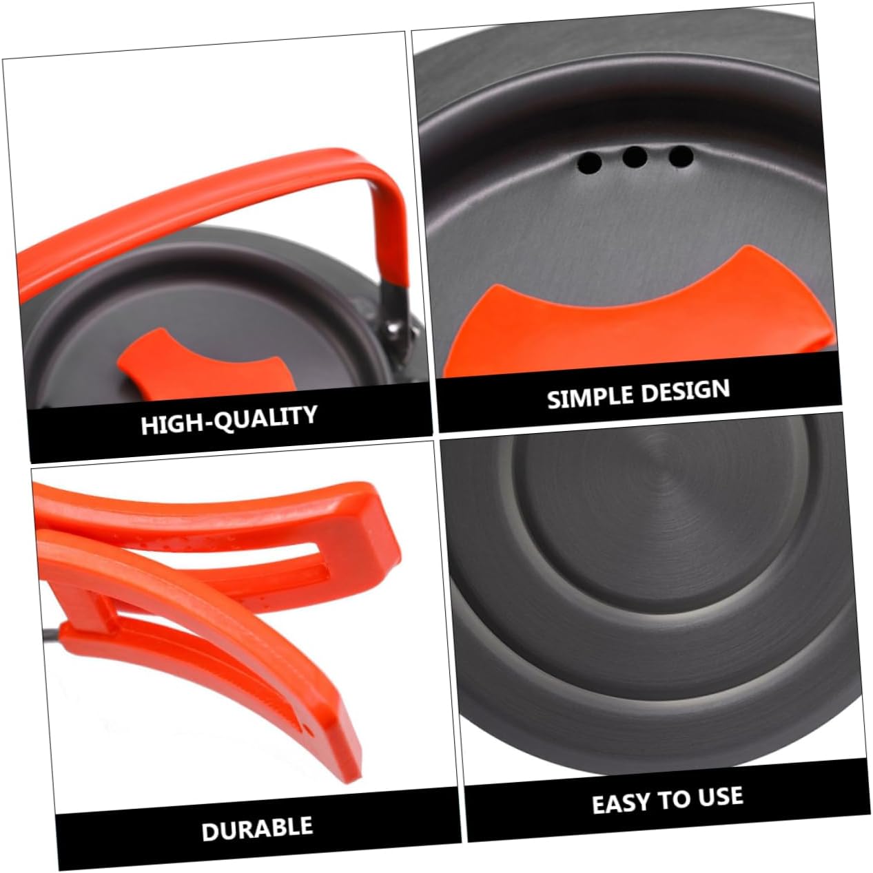 1set Outdoor Cookware Pot Portable for Camping Hiking and Picnics and Fine Workmanship