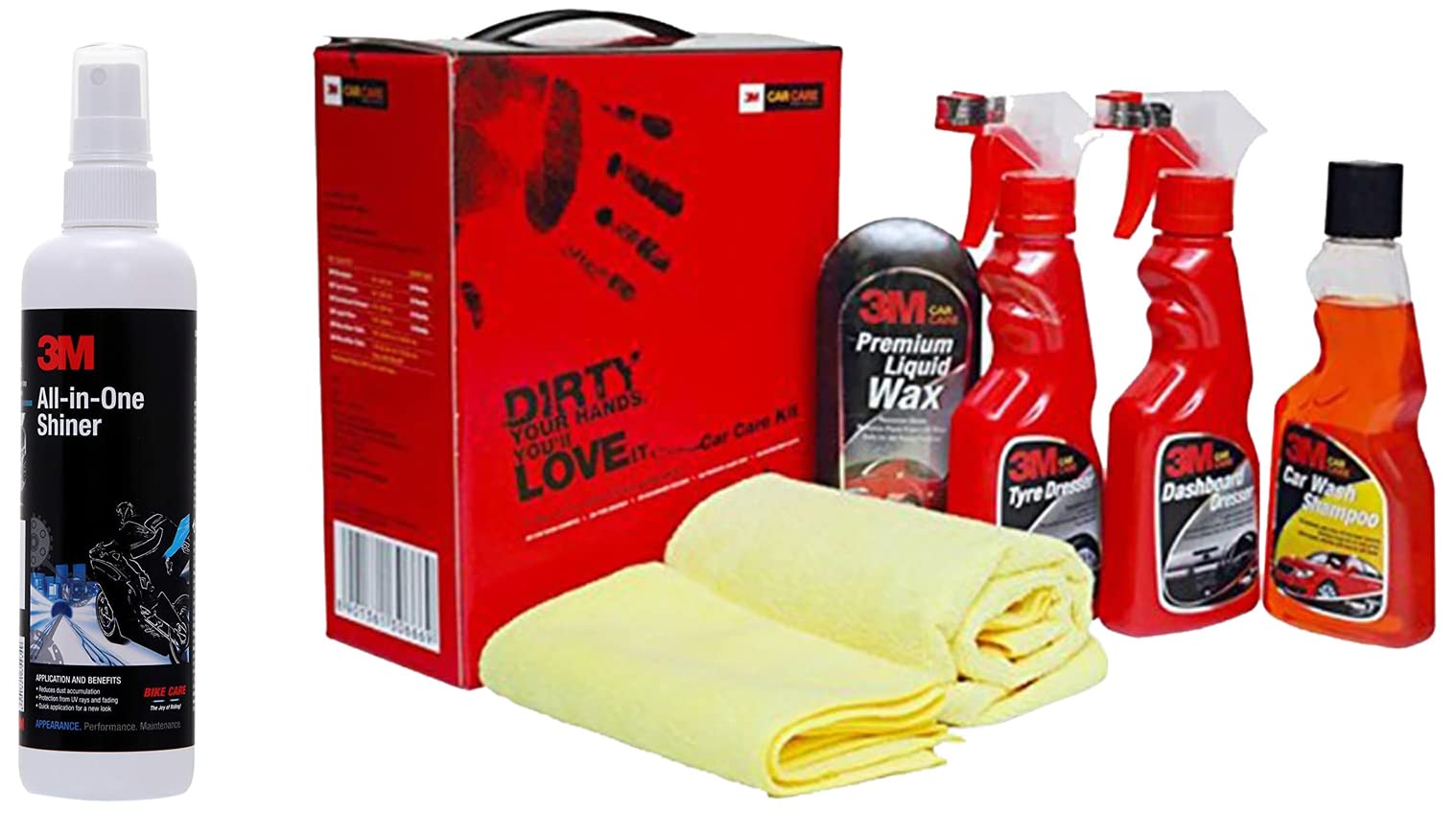 3M Small Car Care Kit & All-in-One Shiner (250 ml)-picture-36