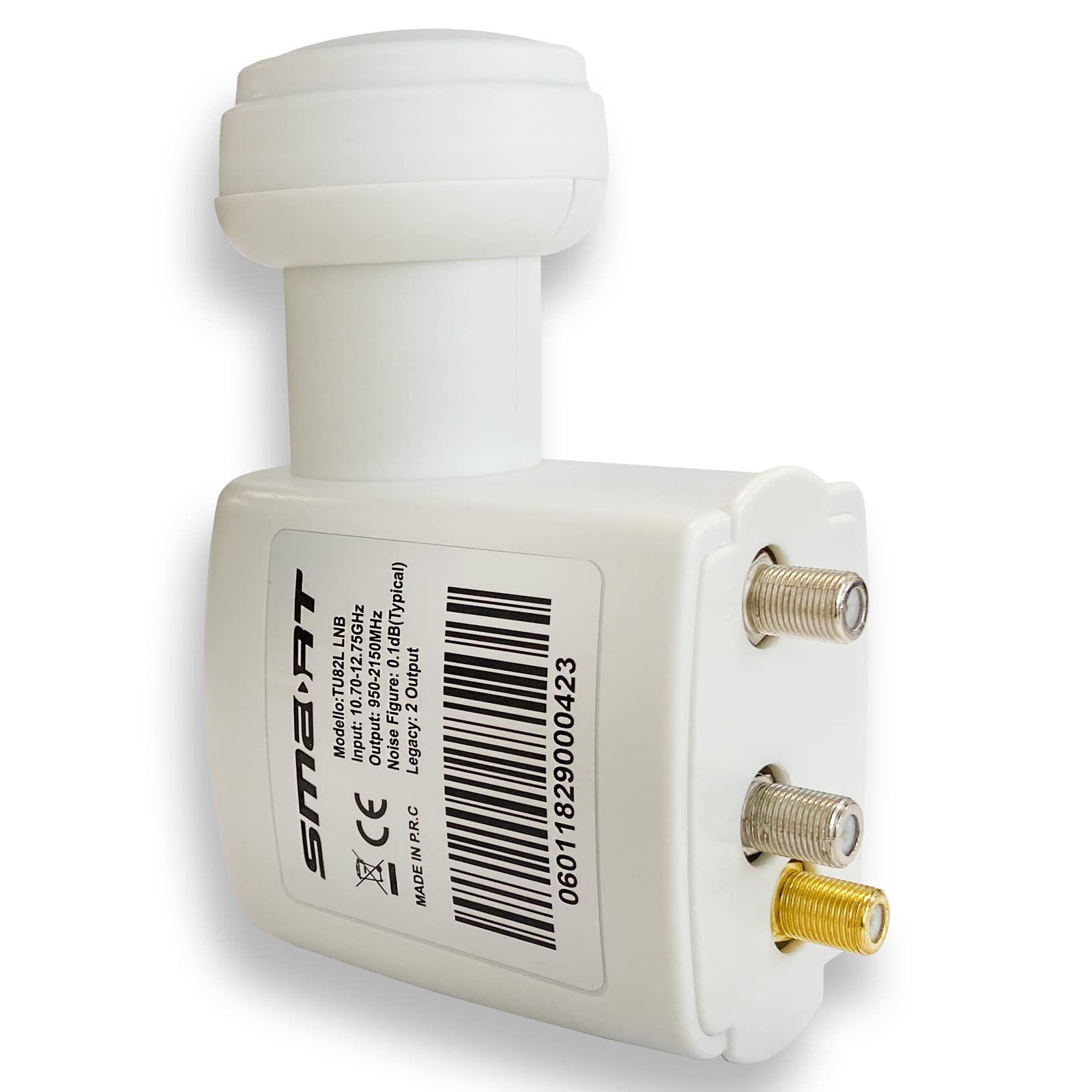 HB-DIGITAL Uniwersalny Unicable LNB 2 SCR 2 Legacy dla maksymalnie 10 uczestników (8 Unicable & 2 Direkt), ekranowanie LTE, wysuwane, 1080p Full HD 4K UHD + 10 pozłacanych wtyczek F