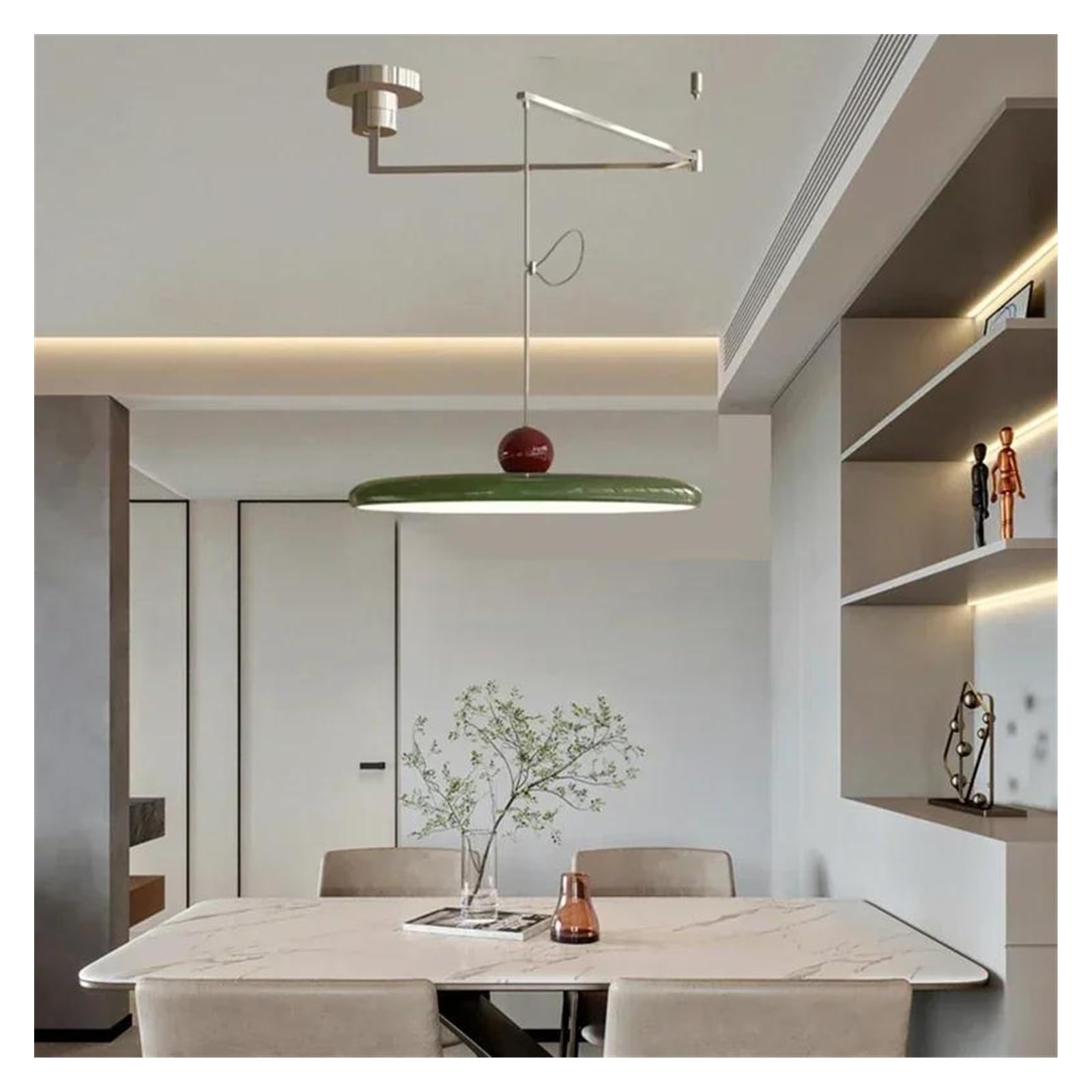 Lampada a Sospensione a LED, Design Creativo, in Acrilico, Mobile, per la Decorazione della casa, Ideale per Camera da Letto, Studio o Studio (B)