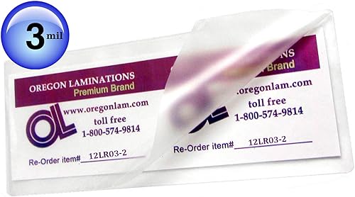 Miniatura 2 de Oregon Lamination Bolsas de laminación activadas por calor de 3 mil, 4-3/4" x 11-1/2" [paquete de 200] 4.764 in x 11.496 in x 75 micras de grosor