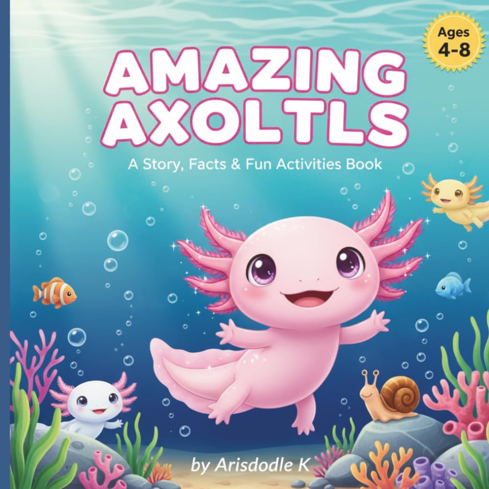 Amazing Axolotls: Story, Facts, Coloring & Activities for Curious Kids
