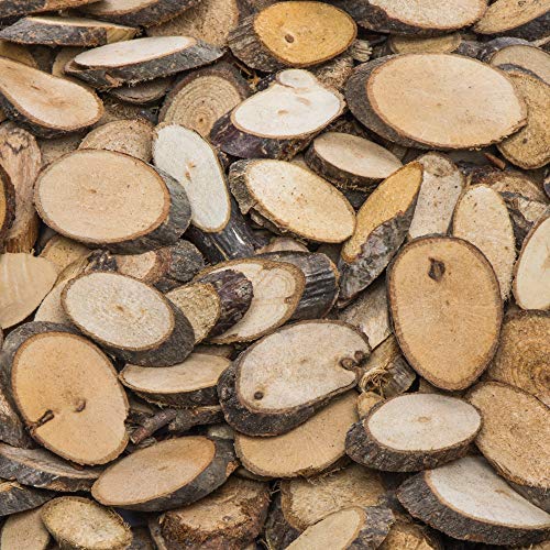 Baker Ross AF918 Natural Wood Branch Chips, Ideal for Arts and Crafts Projects, Collage or for Decoration (Pack of 250g)