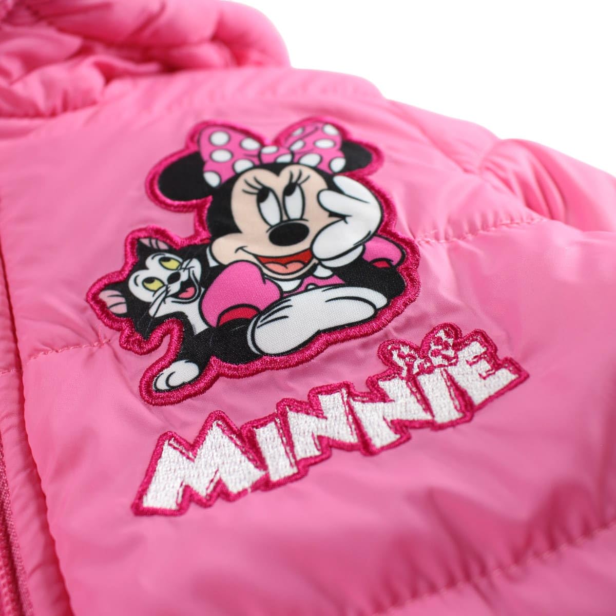 Disney Giacca Invernale Bambina con Cappuccio – Piumino Imbottito Ufficiale Minnie o Frozen – Giubbotto Caldo in Poliestere con Zip, Morbido e Leggero, Taglie 3-8 Anni
