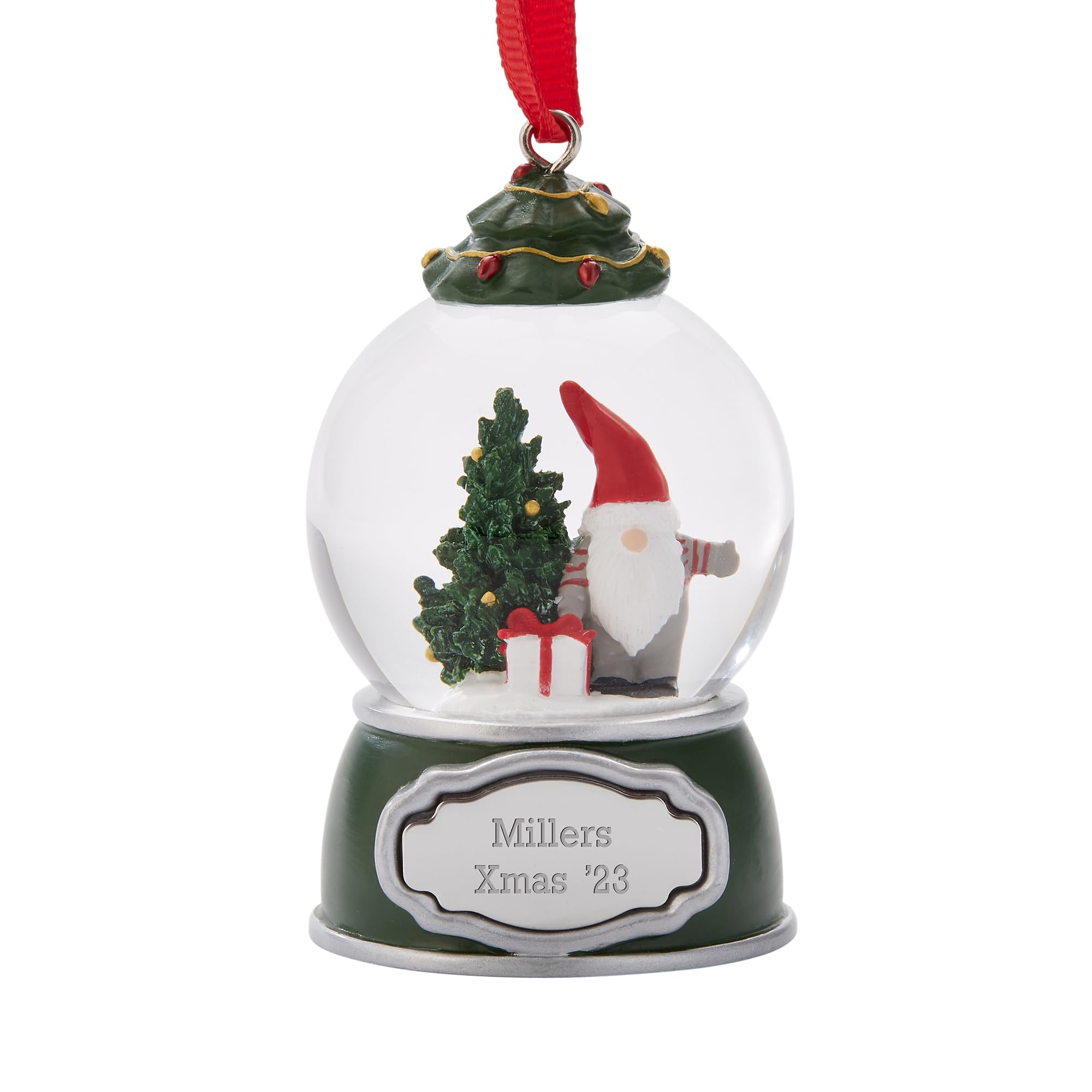 THINGS REMEMBERED Mini Gnome Snow Globe Ornament (Free Customization)