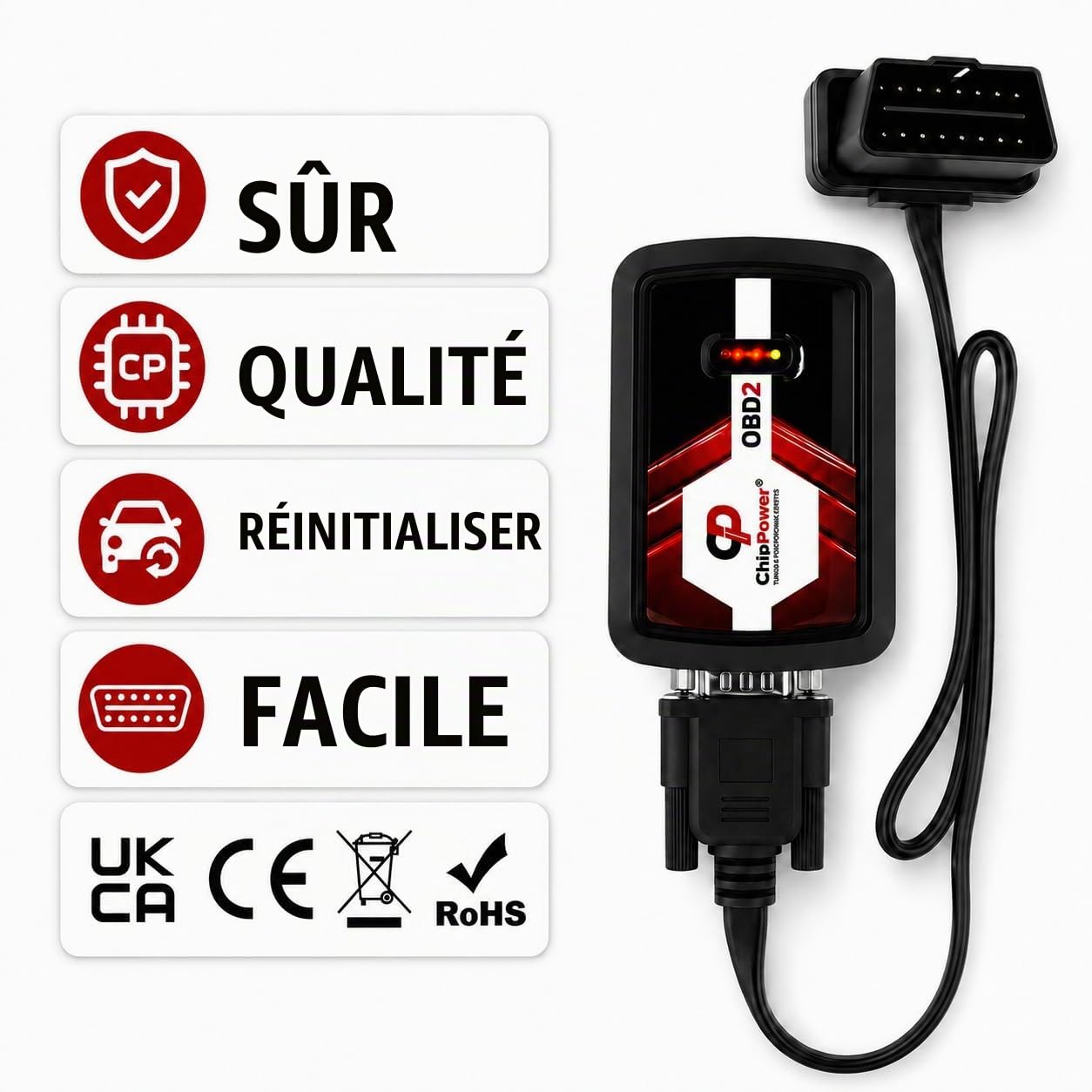 Boîtier Additionnel OBD2B v4 pour 207 1.4 1.6 2006-2016 de puissance