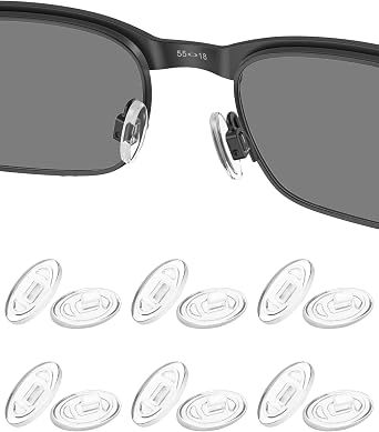 6 Pairs Replacement Nose Pads for Maui Jim Baby Beach/Kahuna/Kawika/Mahina; Oakley WireTap|Whisker|Crosshair 2.0