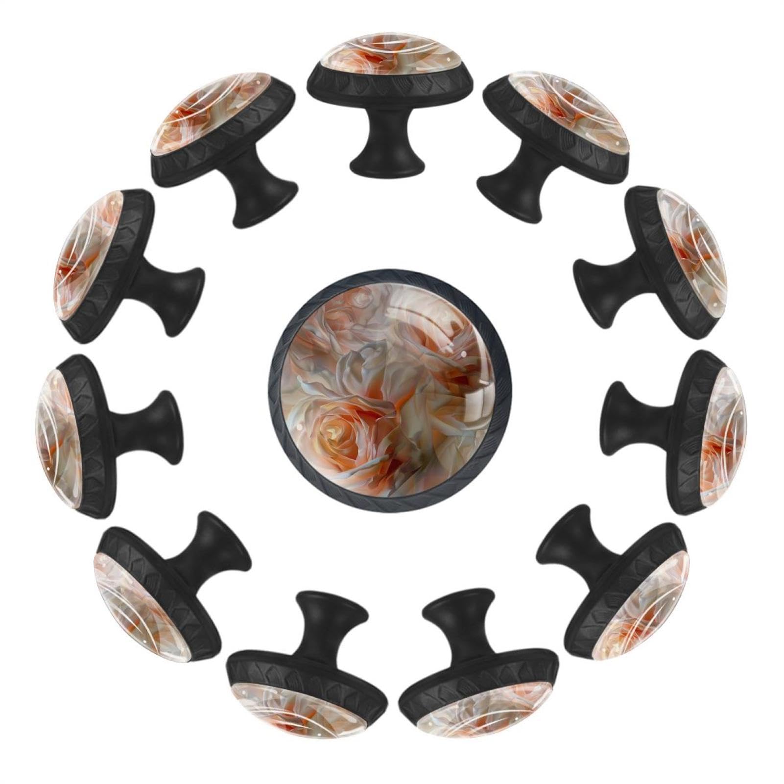 Boutons de tiroir cristal transparent poignées ergonomiques installation facile lot de 12