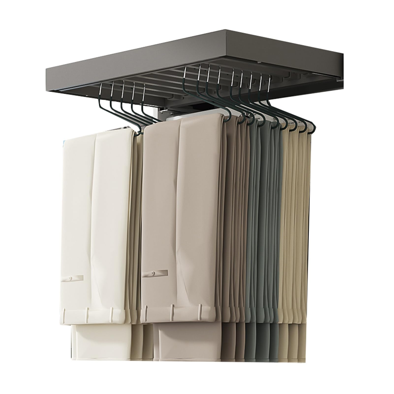 CAFIEDR Space-Saving Invisible Drying Rack, Foldable Pullout Clothes Organizer For Closet, Ideal For Pants Storage Above Washer.464-514mm