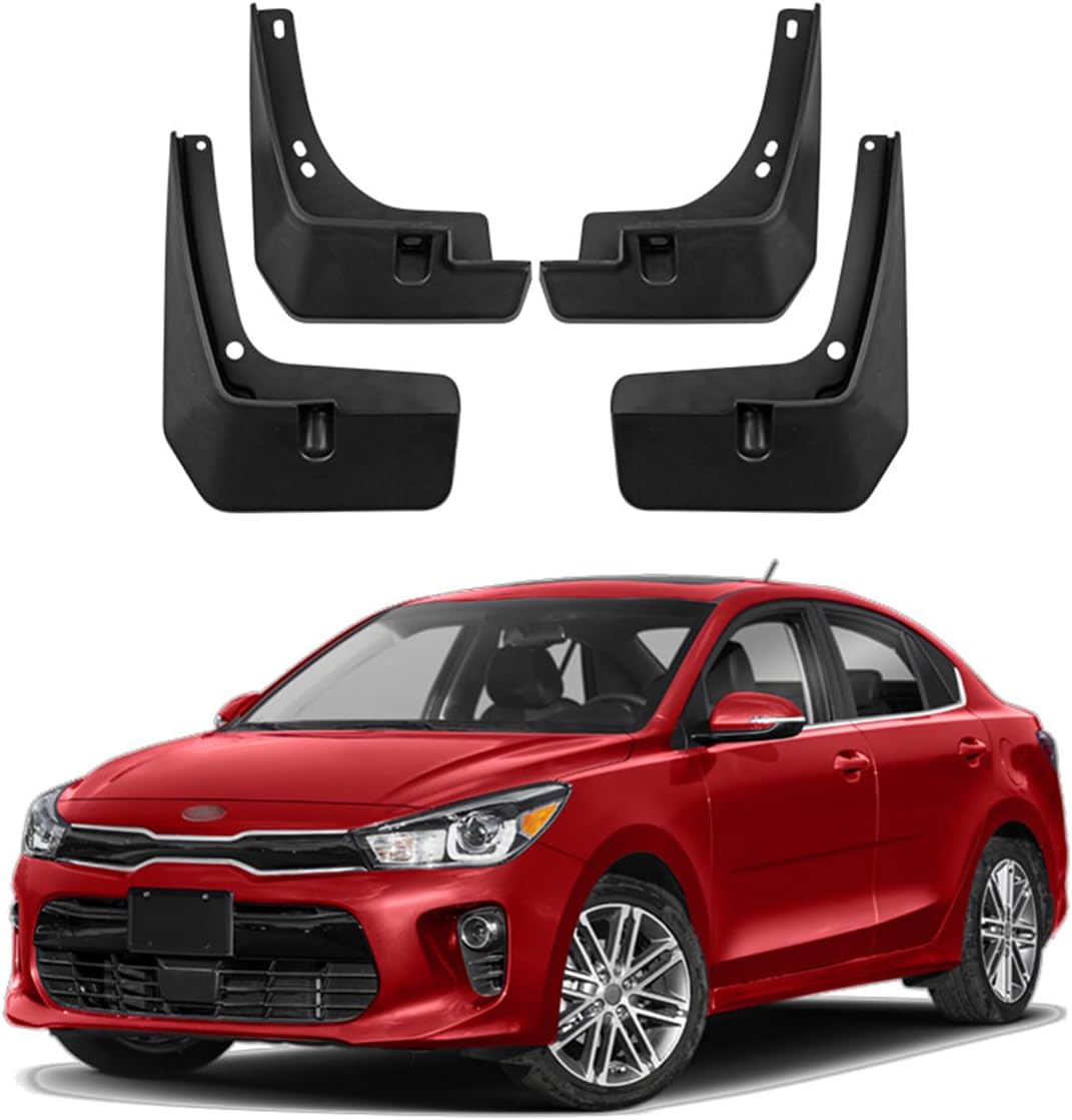Car Mud Flaps Mudguard for KIA K2 Rio 2017-2023 Front and Rear Mudflaps Splash Guards Heavy Duty Flares 4-PC Auto Accessories,Send 1 Car Wash Towel