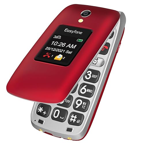 Easyfone Prime-A1 Pro 4G GSM Telefono Cellulare a conchiglia per