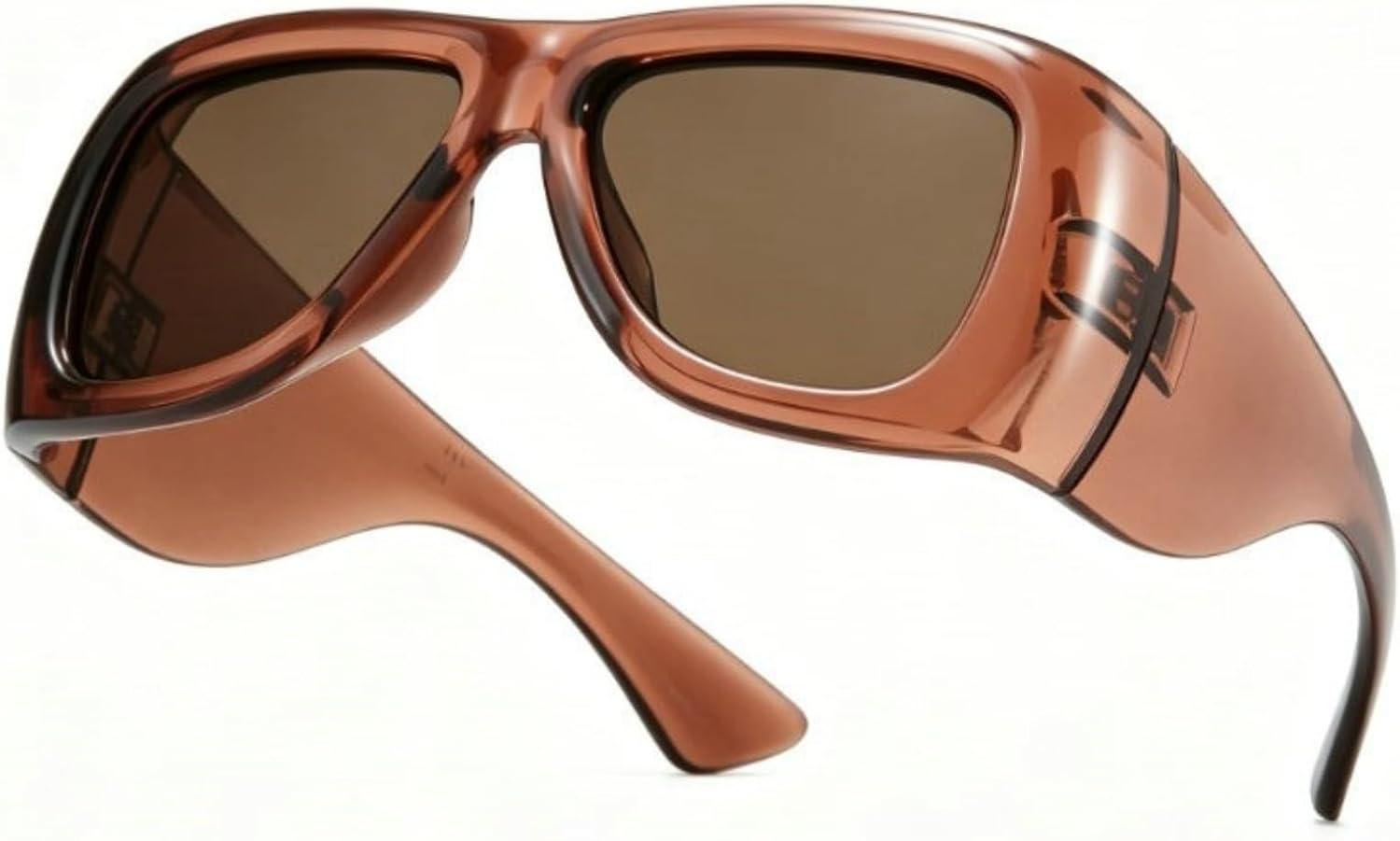 willochra Fashion Oversized One Piece Square Women Sunglasses Shades UV400 Men Trending Outdoor Thick frame Sun Glasses