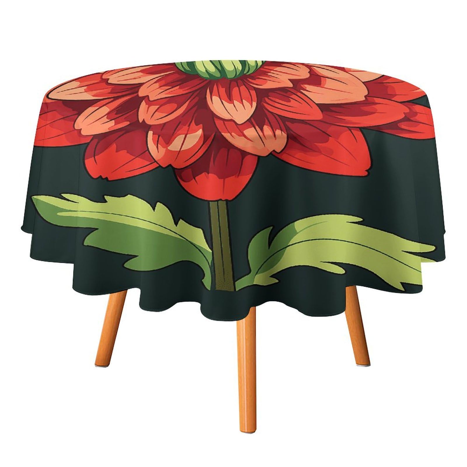 Nappe ronde Dahlia motif avion pour pique-nique en plein air et déco de salle