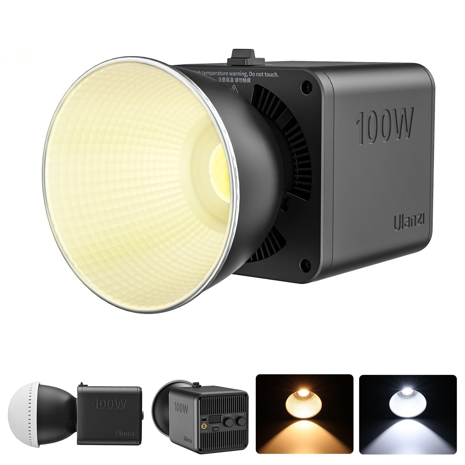 Amazon | Ulanzi 100W COB撮影用ライト LEDビデオライト 2700K-6500K