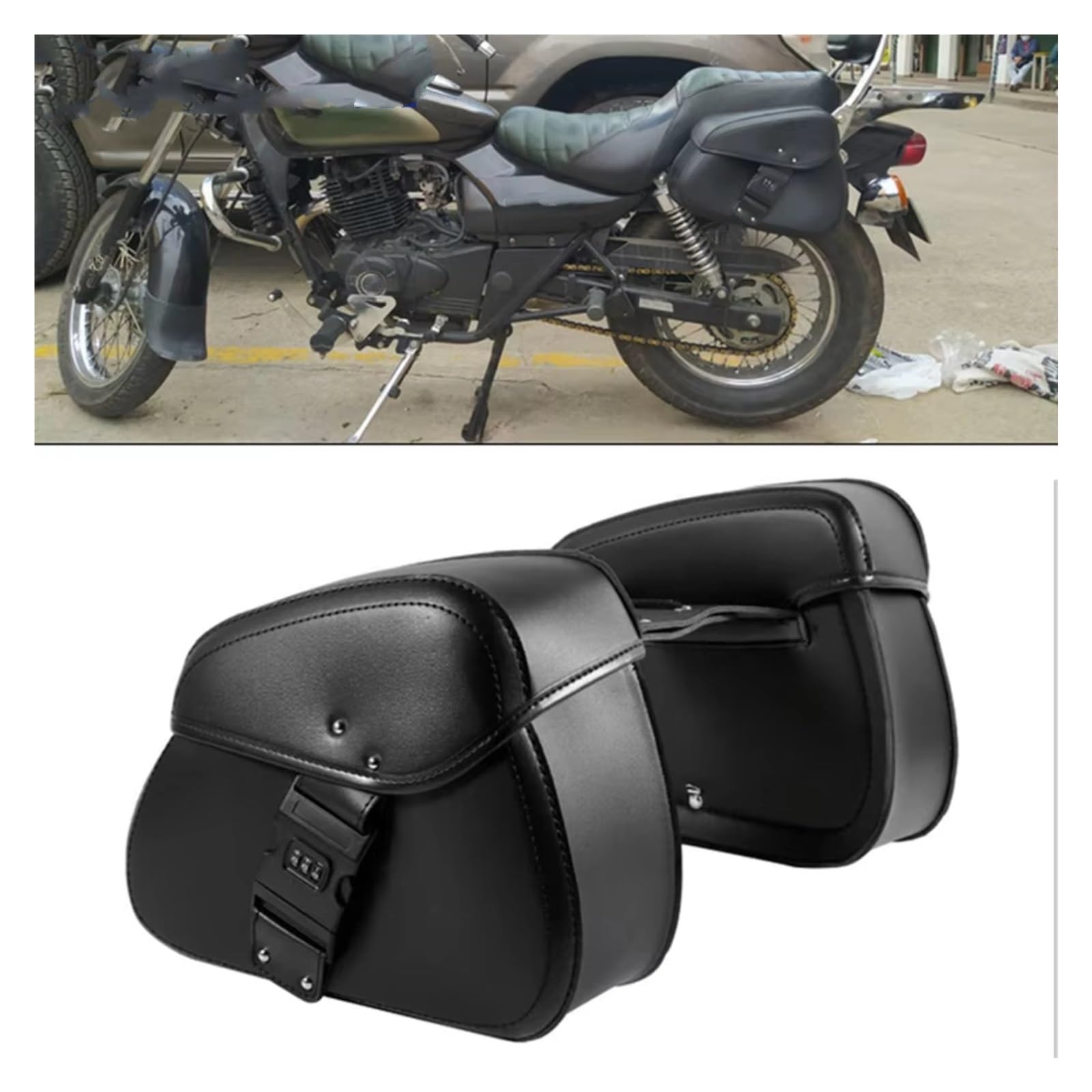Compatibile Con 1 Set Blocco Password Borse Laterali Per Moto Per Riporre Attrezzi Sostituzione Accessori Sacche Moto