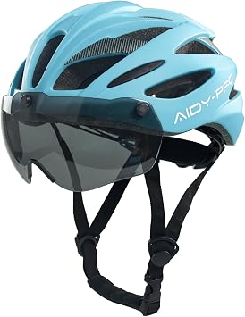 AIDY-PRO Kids Bike Helmet Boys Bike Helmet with Goggles, Adjustable Youth Bikes Helmets, Bicycle Cycling Roller Skating Skateboard Helmet for Boys Girls